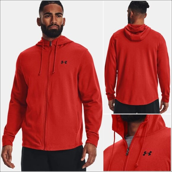 Men's Under Armour Rival Terry Full Zip Hoodie-Size M (1369469) - Picture 1 of 11
